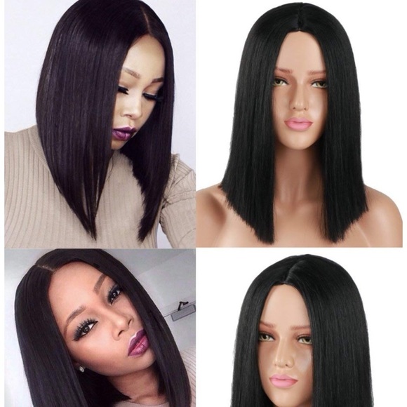 14” middle part bob wig main image 6